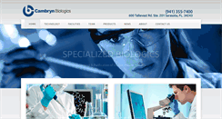 Desktop Screenshot of cambrynbiologics.com